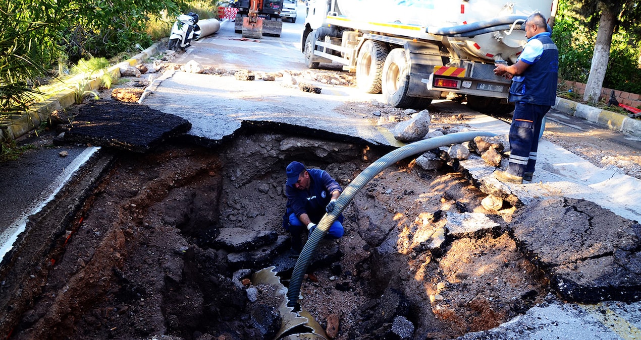 Tekrar isale sınırı tekrar patladı, sekiz mahalle susuz kaldı