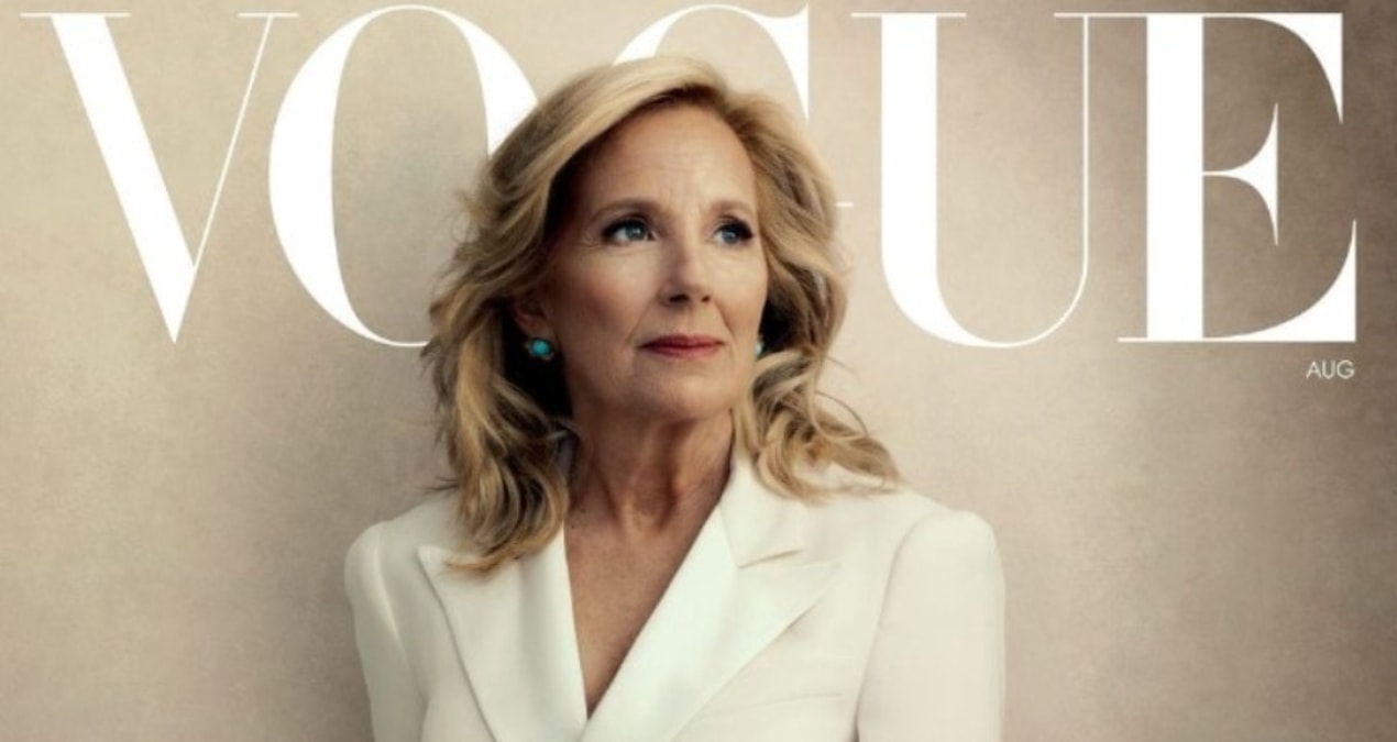 Seçim yarışı kızışıyor… Jill Biden Vogue kapağında